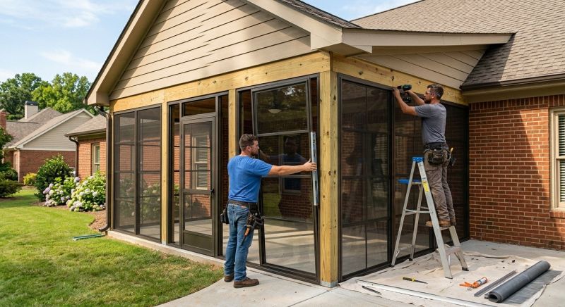 Enclosed Porch Construction in Chattanooga, TN