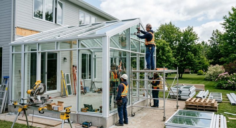 Sunroom Addition Construction in Asheville, NC